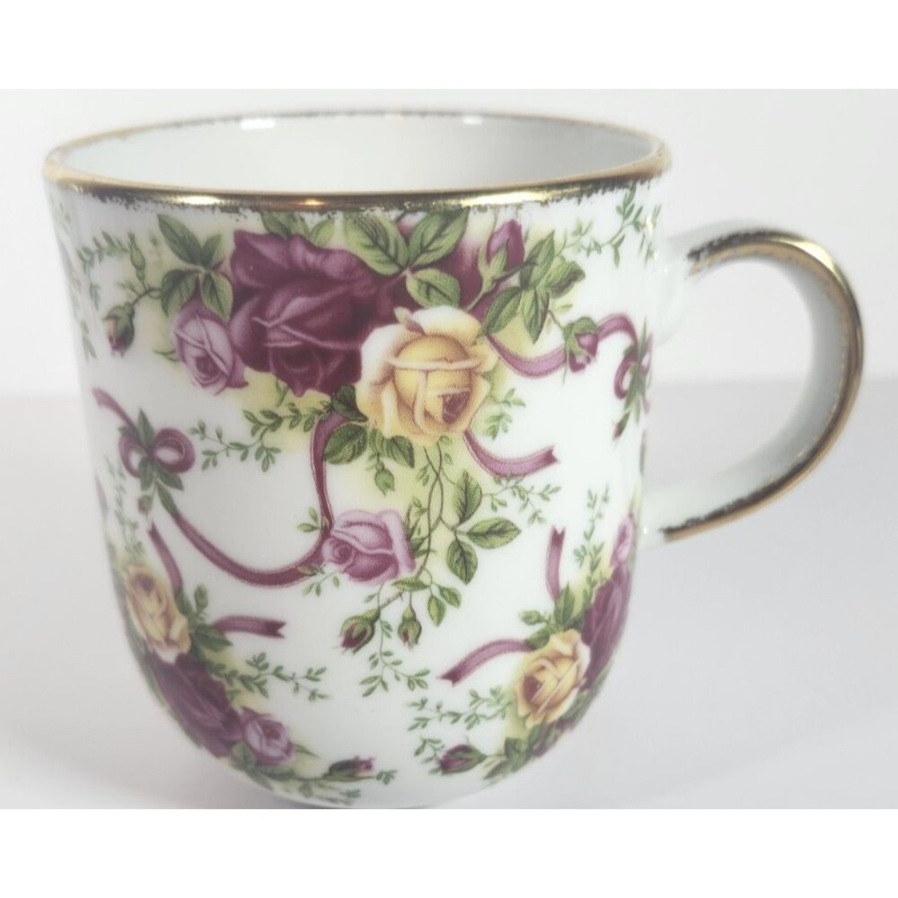 Royal Albert Old Country Roses Ruby Celebration Mug Fine China EUC